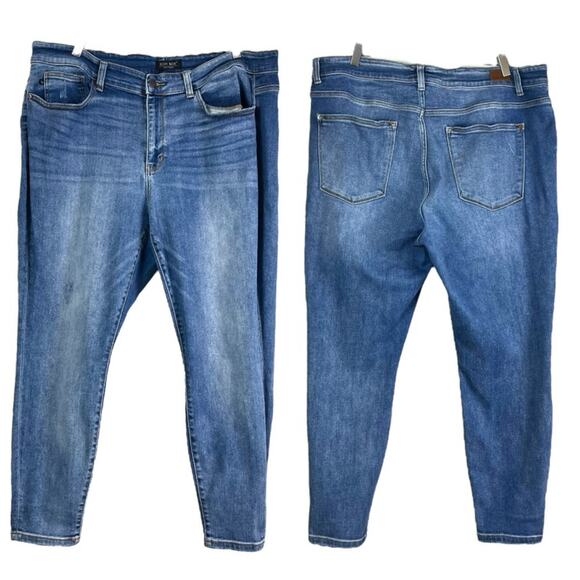 Judy Blue Women’s Plus Jeans Slim Fit High Rise Ankle Medium Wash Size 22W - Picture 6 of 6